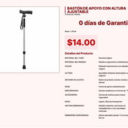 BASTÓN DE APOYO CON ALTURA AJUSTABLE VPT#-0037 - Img 55218344