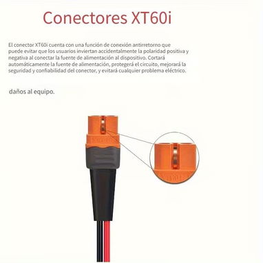 ☎️53544655 🛵 Entrega Disponible ⭐ Cable Adaptador XT60i a Conector Solar 16AWG ⭐ - 4/9
