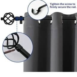 Cortinero decorativo en espiral extensible 168–305 cm US$15.00 - 3/5