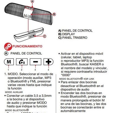 Bocina Bluetooth Marca KAISER - Img 126166701
