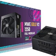 Fuente Cooler Master MWE Gold 1250w 104amp V2 ATX3.0 totalmente modular, 1250 W, eficiencia Gold 80+new 50763474 - Img 45320015