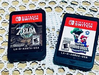 Vendo casete de Zelda tears of the kingdom y Super Mario Bros Wonder para Nintendo switch - Img 66517454