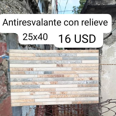 Losas importadas antirresbalantes  , entre otros . - 6/6