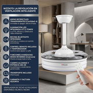 Ventilador de Techo Inteligente Marca Nizzato 42 pulg | $130 USD Transporte Gratis | Bluetooth + Luz LED 3 Tonos - Img 57668590