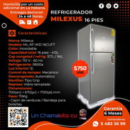 🧊 REFRIGERADOR MILEXUS 16 PIES. MENSAJERÍA CON FAVTURA - Img 52112874