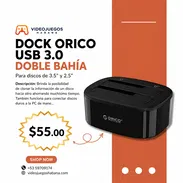 Dock ORICO USB 3.0 Doble Bahía | videojuegoshabana.com - Img 55499225
