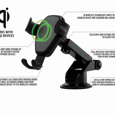 SOPORTE ENERGIZER PARA AUTO QI 15W CARGA INALÁMBRICA ENVÍO DISPONIBLE + GARANTÍA - 4/4