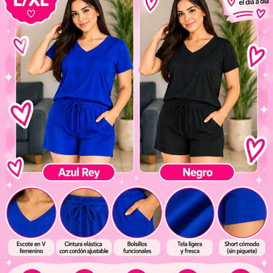 Conjuntos de mujer  (Short y blusa) - 2/3