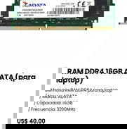 RAM DDR4 16GB ADATA ( para laptop). Nueva - Img 47418323