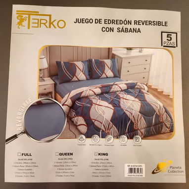 Juego de edredon reversible talla King - Img 120605036