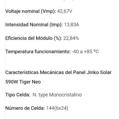Panel Solar 590w - 649w Marca Jinko - 2/2