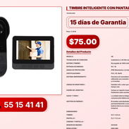 TIMBRE INTELIGENTE CON PANTALLA VPT-0297 - Img 56216925