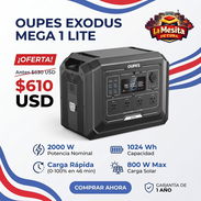 Oupes Exodus Mega 1 Lite 1024Wh: 2000W de Potencia Real - Img 58226654