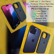 IPhone 16pro Max con 91% de batería para venta o cambio solo por iPhone menor o Samsung s25 o s24 ultra y vuelto - Img 55036232