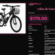 Bicicleta 24 Here T-24 7 Velocidades Con Portabotella, Bicicleta 7 Vel 24 Here T-24 Paseo Con Canasta . - Img 57426455