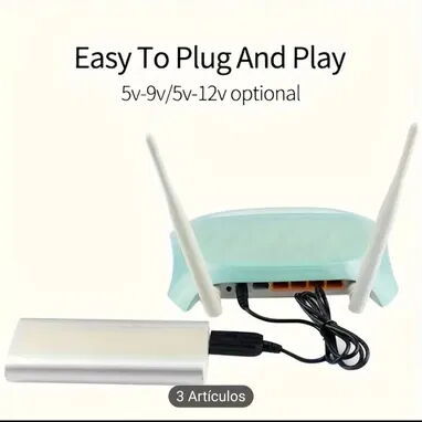 Cable convertidor para Router wifi USB/DC - Img 123086654