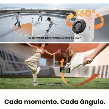 INSTA360 FLOW 2 PRO CREATOR BUNDLE ORIGINAL | GIMBAL 3 EJES + SPOTLIGHT + MAGSAFE | NUEVO - 3/10