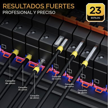 Kit de Pinza Crimpadora de Virolas 1080 Piezas - Completo - 3/5