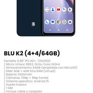BLU K2 (4+4/64GB). Incluye cable y cargador - Img 57947855