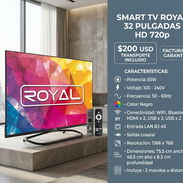 SMART TV Royal 32 pulgadas HD 720p Precio $200 USD Transporte Incluido Factura y garantía - Img 57669227