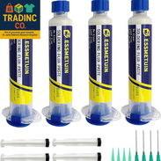 Flux para Soldadura ESSMETUIN – Pasta para Soldar No Clean con Jeringa y Puntas - Img 55011841