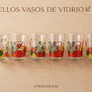 Set de 6 Vasos de Vidrio Florales - Img 57826764