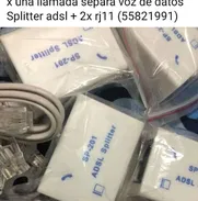 @/ splitter adsl no pierda su coneccion x una llamada separa voz de datos  Splitter adsl + 2x rj11 (55821991) - Img 50114743