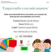 Taller de Golden Kids sobre el emprendimiento en torno a la creación de manualidades con Foami 🐝🌹✏️. - Img 48965799