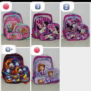 Combos de 3 piezas. Mochilas, merendero térmico y cartuchera temática minie y mickie mause - Img 56977544