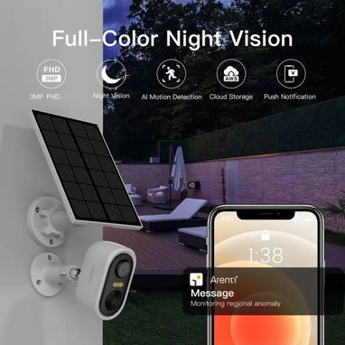 Camara de seguridad con panel solar - Img 123284032