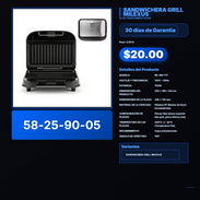 SANDWICHERA GRILL MILEXUS VPT -0184 - Img 57903576