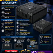 ⚡️1000VA/600W⚡️BACKUP/UPS DE PC CON 12 TOMAS 1000VA 600W BATERIA 12V9A. MENSAJERÍA CON FACTURA Y GARANTÍA. 📲 54833699 - Img 55709556
