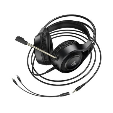 Audífonos gamer con cable 3.5 mm, drivers 50 mm, micrófono flexible con cancelación de ruido, volumen integrado - 3/3