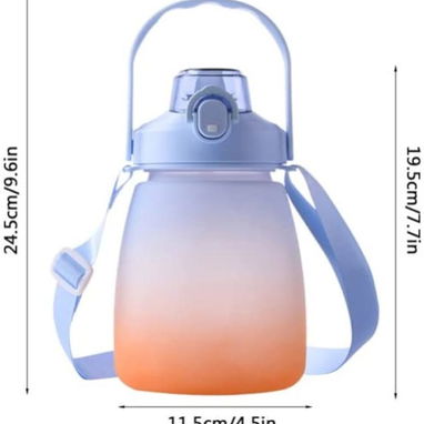 Pomo engomado para agua con su correa tapa plástica y súper cute - 2/4