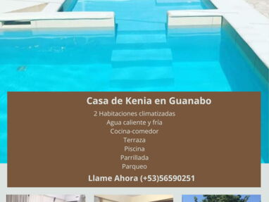 Renta casa con piscina con recirculación en Guanabo de 2 habitaciones,cocina,comedor,parrillada,parqueo,56590251 - Img 64044629