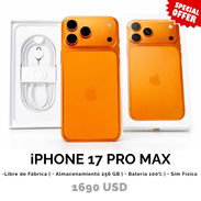  iPhone 17 Pro Max SIM FÍSICA sellado 📦 - Img 56158885