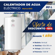 Calentador de agua eléctrico marca Eko - Img 55749661