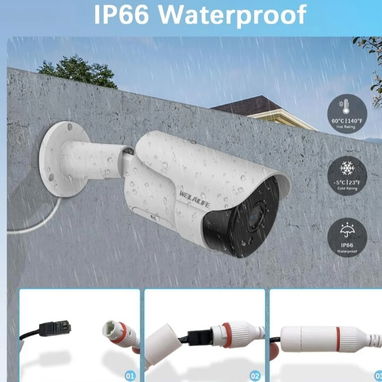 Kit de 6 cámaras ip 5mpx audio bidireccional - 2/8