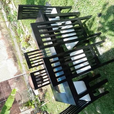 Comedores de Madera Sólida con 6 Sillas - 4/4