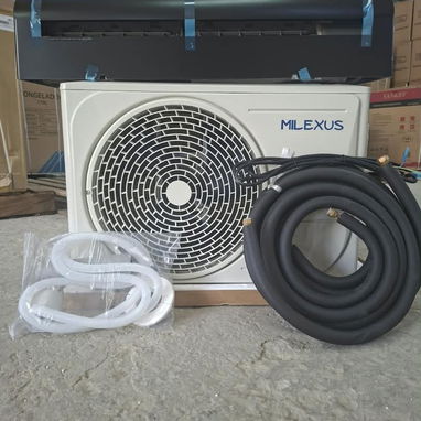 Split de 1 tonelada 110v Milexus Evaporador Color Frente Negro Precio $390 USD con transporte Incluido Garantía - 6/7