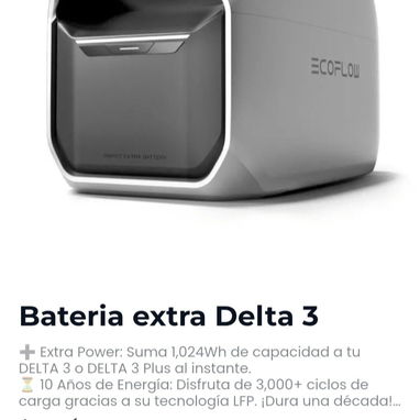 Baterias extra Ecoflow Delta 2 (630 USD), Delta 3 y Delta 3 Plus (640 USD) y Delta Pro Ultra (2700 USD) nuevas en caja. - 2/3