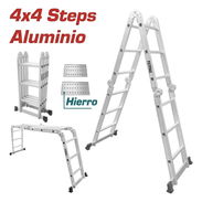 Escalera de aluminio multipropósito Marca Total - Img 58277007
