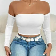 Blusa blanca y negra - Img 52394426