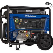Planta eléctrica westinghouse de 9500 watts, de gasolina, adaptable a gas, triple encendido, polea, botón y mando a dist - Img 56918272