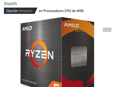 ASRock A520M + AMD Ryzen™ 5 4600G de 6 núcleos, 12 hilos con enfriador Wraith Stey. 4 ram - Img main-image-44098552
