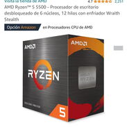 ASRock A520M + AMD Ryzen™ 5 4600G de 6 núcleos, 12 hilos con enfriador Wraith Stey. 4 ram - Img 44098552
