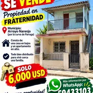 🏠🔑 #SEVENDE #PROPIEDAD EN #HABANA  📍 #MUNICIPIO #ARROYO #NARANJO 📌 Fraternidad, por la curva de Párraga  🏡 CASAS La - Img 57644233
