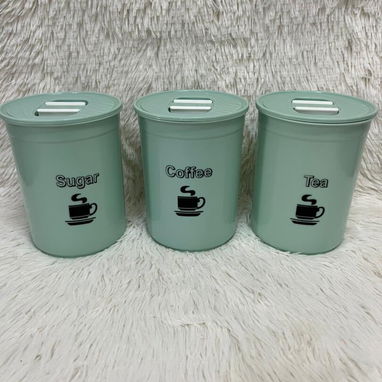 Set de 3 envases de almacenamiento • café, azúcar y té - Img 123623925
