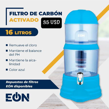 💧 FILTRO DE AGUA DE CARBÓN ACTIVADO 🔴 EÓN 🆗 16 LITROS 💲 35 USD - Img 106511107