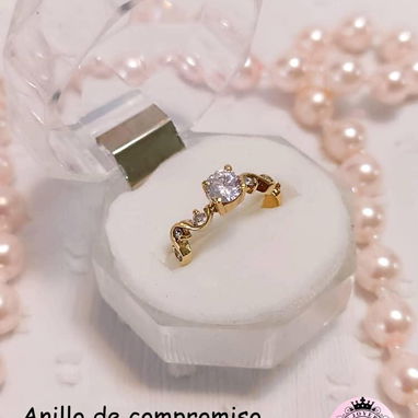 Variedad de anillos de compromiso de oro 10k calidad garantizada - Img 121814565